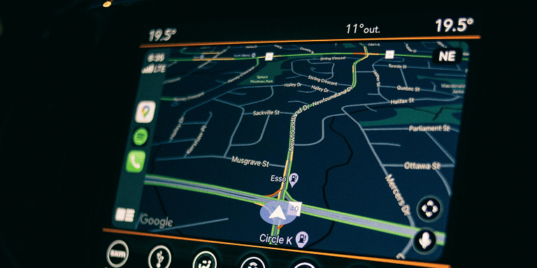 map en voiture
